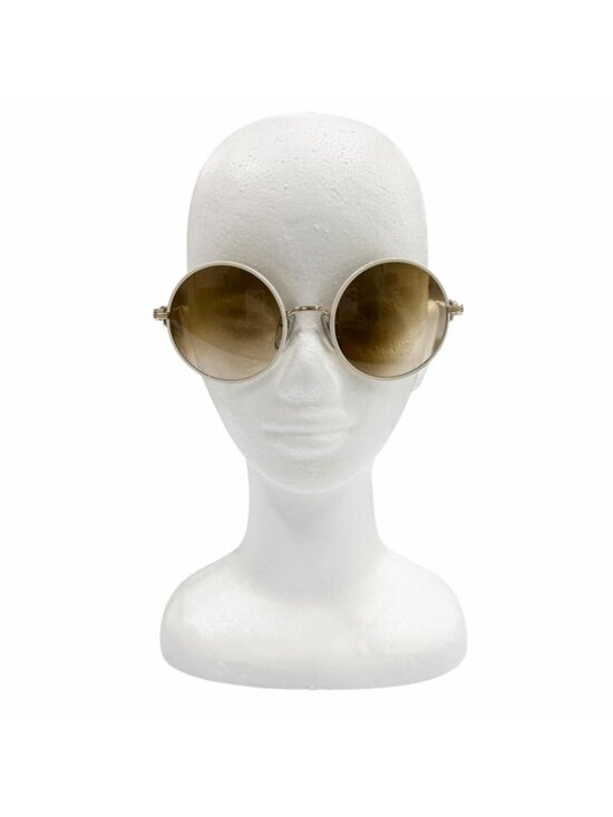 Chrome Hearts Ovaryeasy 925 Floral Temple Round Gradient Lens Sunglasses White main image 13